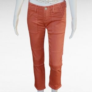 True Religion Terra Cotta Cropped Denim Jeans Size 26